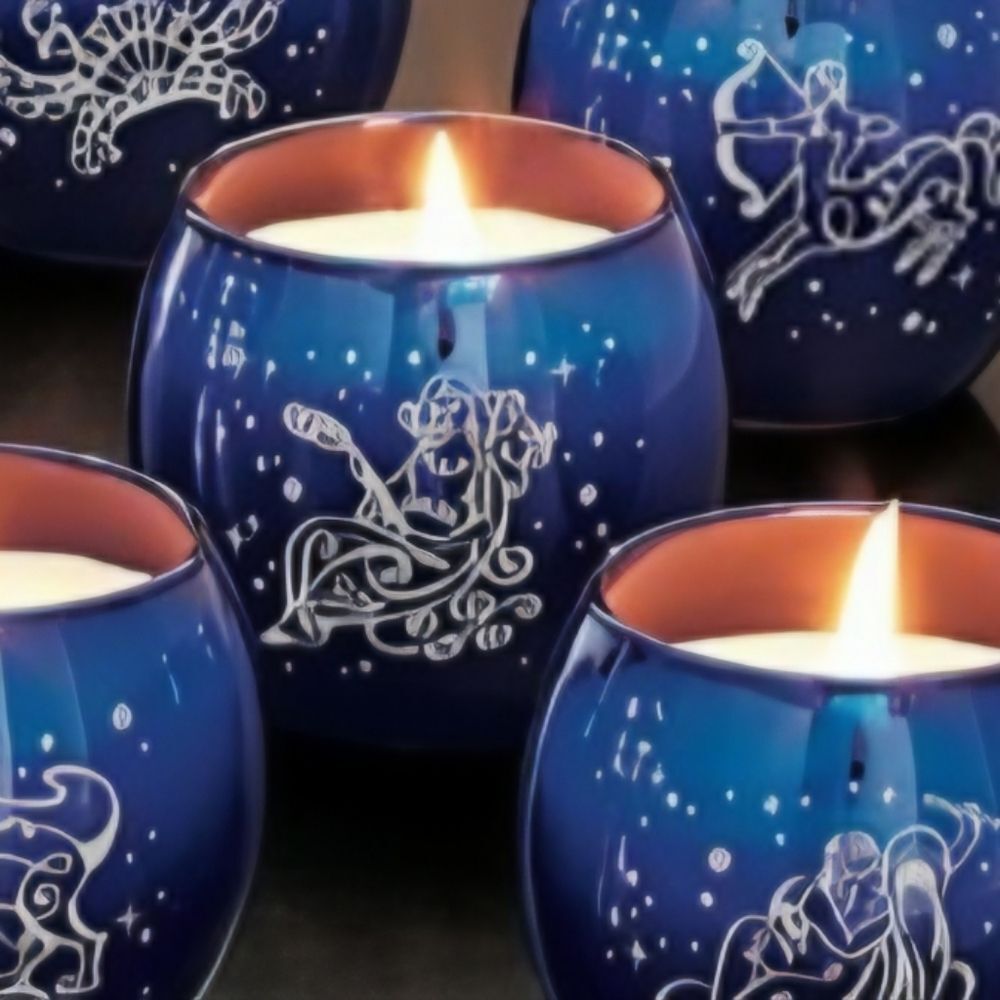 🩵NIB PartyLite Virgo Celestial Lights 7.8oz Scented Candle